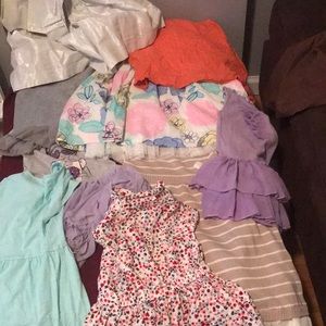 9 dress bundle of girls clothing size 4